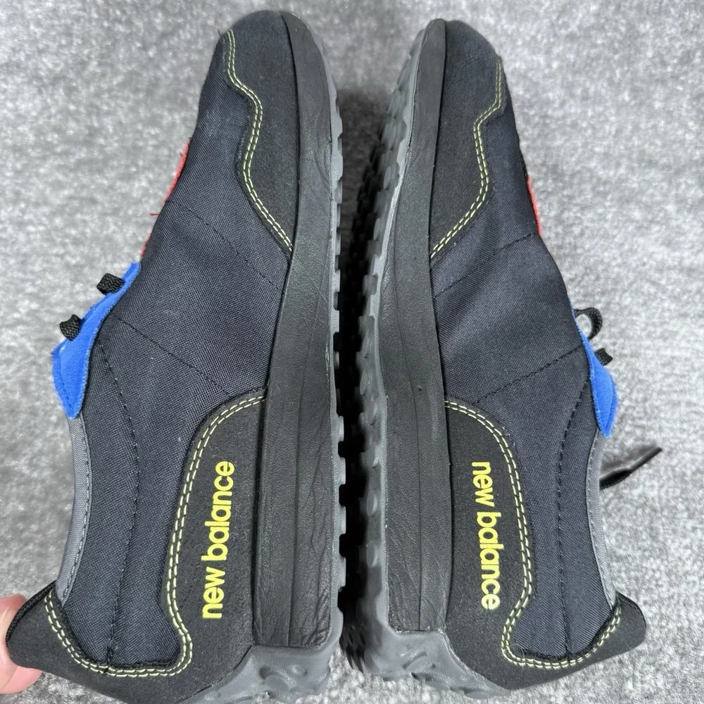 New Balance Black with Red & Blue Athletic Sneakers